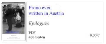 Prono ever written in Austria Epilogues - BK